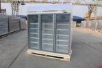 R290 Refrigerant Commercial Upright Freezer 3 Glass Door For Frozen Foods Ice