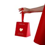 Flower Necklace Square Treat Card Board Gift Boxes For Women Customized