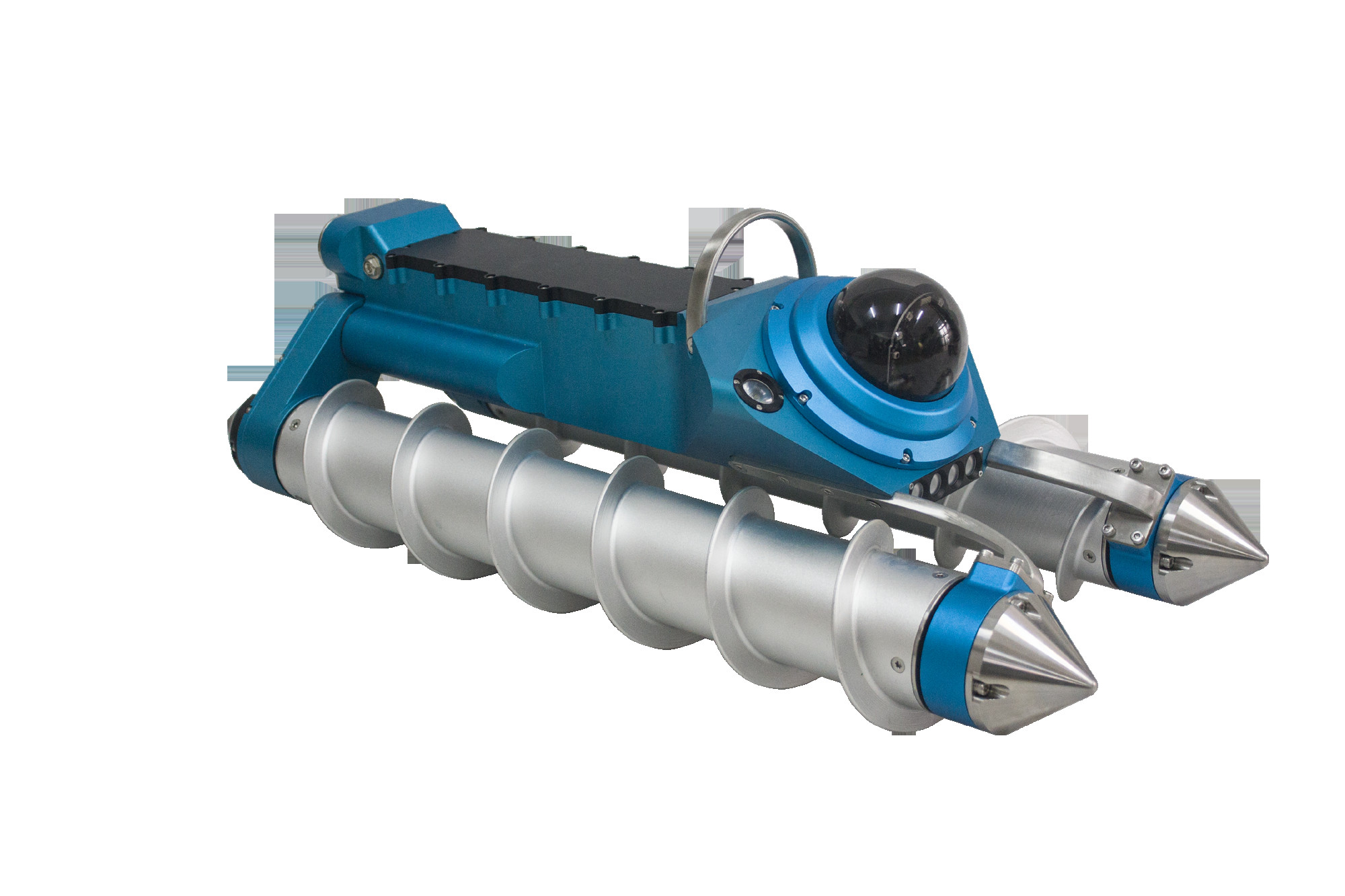 Remote Control Spiral Robotic Sewer/Water Pipe Inspection Camera System In Mud