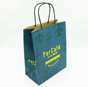 Quality Eco Printed Paper Bags With Handles , Custom Printed Paper Shopping Bags wholesale