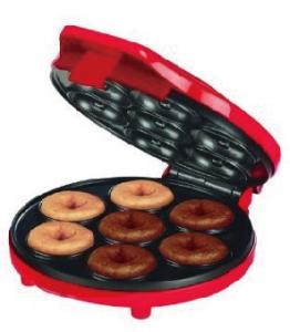 Quality 700W Easy Using Electric Snack Maker Red Color For Making 7 Mini Donut wholesale