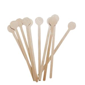 Quality Wooden Round Biodegradable Cutlery Coffee Stirrer Sustainable wholesale