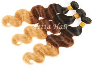 Quality 3 Tone Body Wave Natural Ombre Hair Extensions Brazilian Hair Weave wholesale