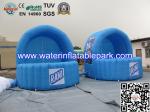 Blue Inflatable Advertidsing Tent , 2 Person Clear Inflatable Lawn Tent