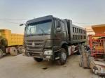 HOWO 6*4 Dump Truck Secondhand 10tires Gray Color Sinotruk 351-450hp 8500*2496