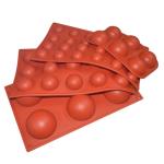 Round Half Circle Chocolate Mold DIY Multi Cavity Silicone Fondant Molds