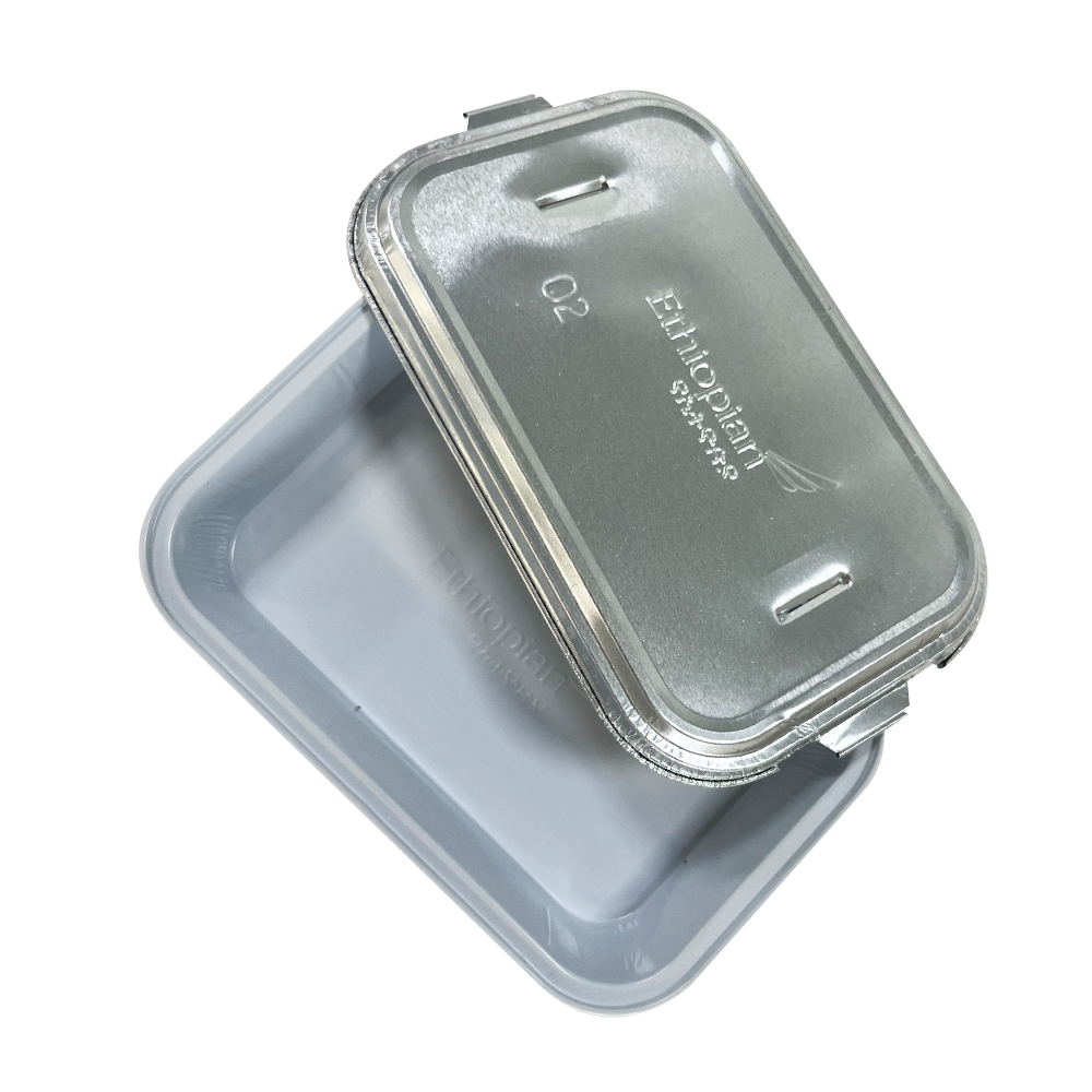 Small Silver Tray with Lid Disposable Food Grade Aluminum Foil Baking Pan