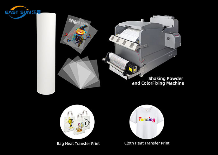 Free Sample DTF PET Transfer Film Roll 60cm 30cm Single Side Double Side For DTF Printer