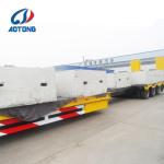 10m Hydraulic Mobile Trailer Telescopic Low Bed Semi Truck Trailer with 12R22.5