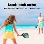 Beach Tennis Racket Carbon and Glass Tennis Paddle Racquets Lightweight