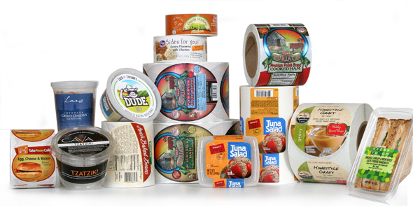Waterproof Adhesive Food Container Labels UV Food Safe Stickers