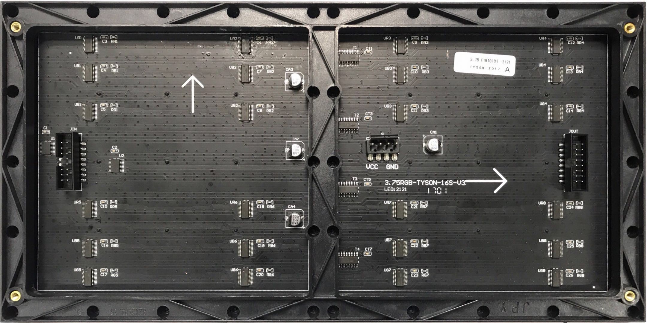 P4.75 Indoor Square Small Size SMD LED Display Module 140 Degree Horizontal View Angel Shenzhen Factory