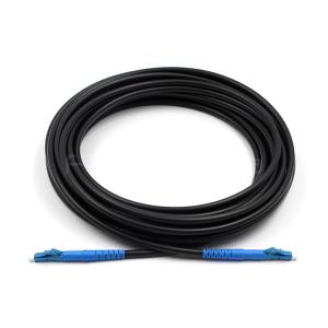Quality Black Singlemode 9/125 OS2 Fiber Patch Cable , LSZH Armored Fiber Cable wholesale