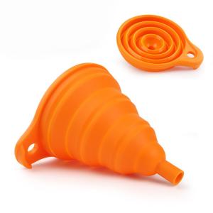 Quality Hot product Portable FDA Food Grade Silicone Collapsible Folding Kitchen Foldable Funnel wholesale