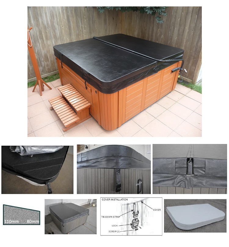 Customized SAA PVC Swim Spa Hot Tub Cover Or Spa Cover Outdoor Furniture 100mm