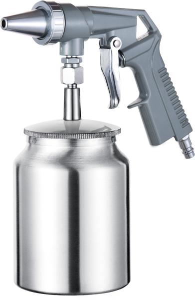 Pneumatic Sanding Blaster Gun 1000ml Aluminum Material Cup Abrasives Rust