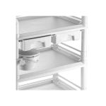 Electric Drawers Hospital Abs Medical Trolley Cart 4 Castors