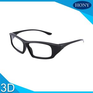 Quality Adult Linear Polarized 3D Glasses With 0.18mm PET Lens wholesale