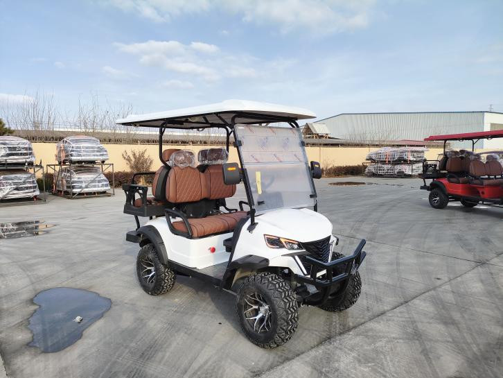 Off Road Golf Cart With LED Headlights CE Certificated 60V 100Ah Lead Acid Battery