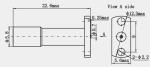 SBMA Female 2-hole Flange Stainless Steel RF Coaxial Connector with Microstrip