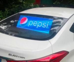 Quality Taxi Transparent Led Display For Rear Window , Advertising Car Window Digital Screen wholesale