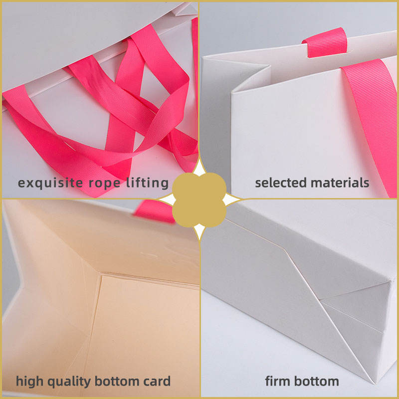Custom Logo Gravure Printing Christmas Gift Bags With Logo Shopping Bag Hard Paper Bag