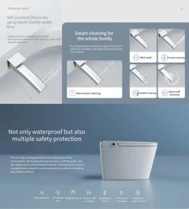 Quality wholesale oem Public Intelligent Toilet Smart Bidet European Style Wall Hung Round wholesale