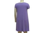 Soft Women'S Casual Dresses V Neck And Drap Pocket Short Sleeve T Shirt Dress
