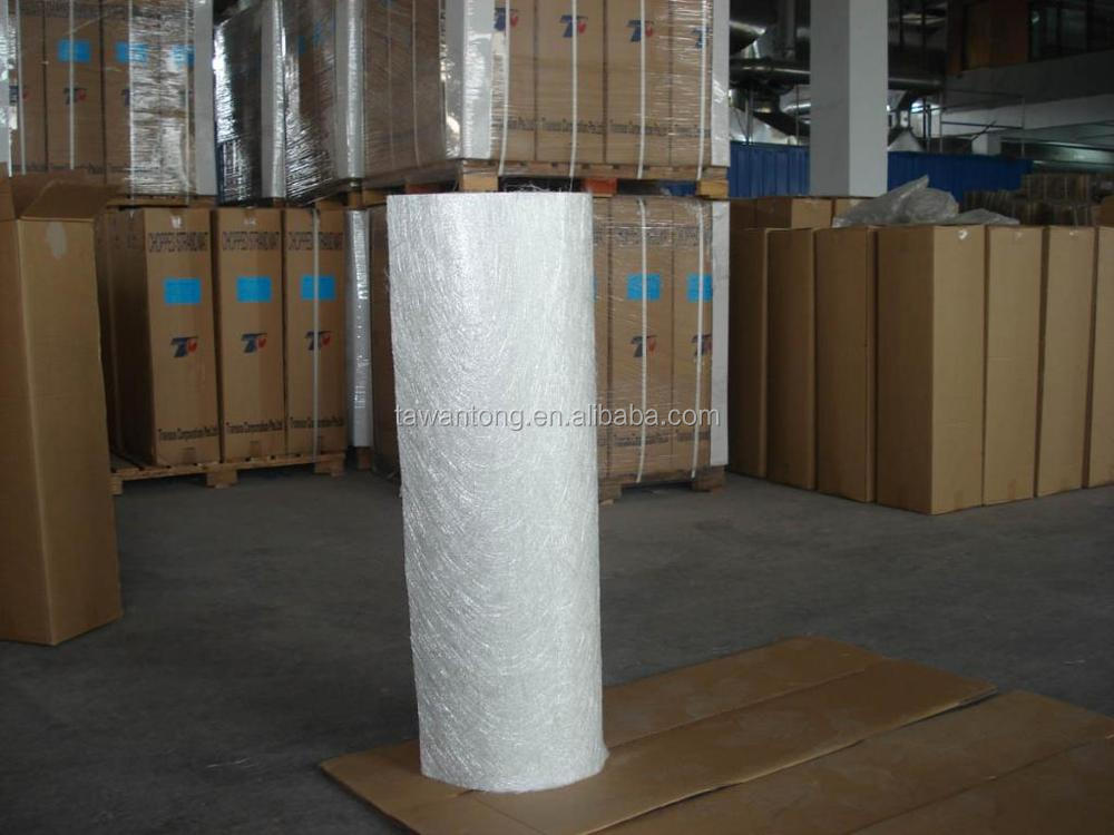 Intermediate Hardness Silver Fiberglass Chopped Strand Mat for Glass Fiber Reinforced Plastic
