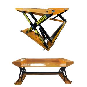 Quality 1000kg Hydraulic Low Profile Lift Tables Electric Zero Type Max Height 810mm wholesale