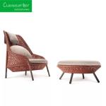 Villa Balcony Garden Furniture Fashion Outdoor Rattan Sofa for Hotel and Home