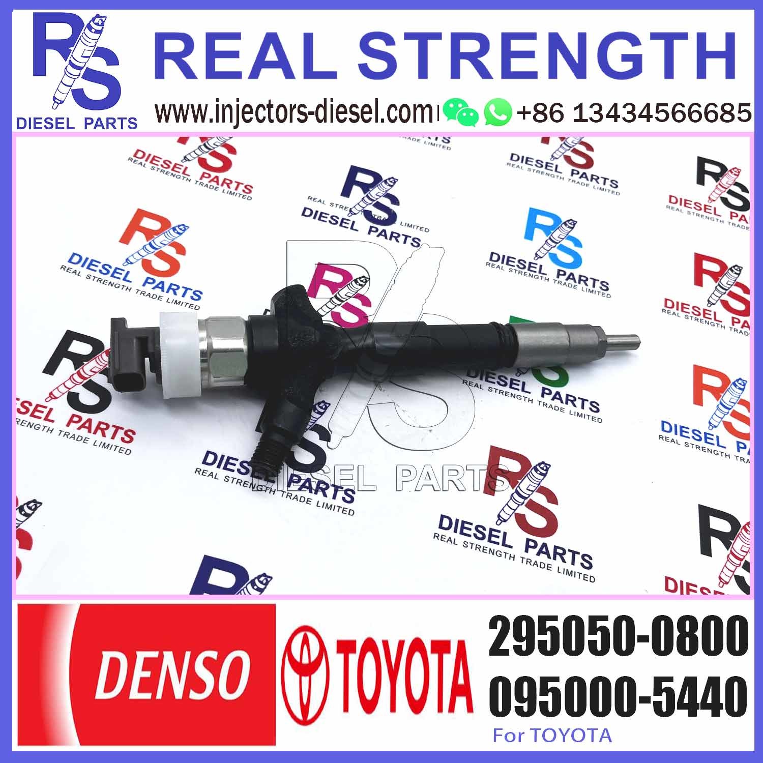 Common Rail Fuel Injector 23670-09380 295050-0813 295050-0540 295050-0800 For Toyota Hilux 2KD-FTV