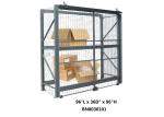 Durable Welded Wire Pallet Rack Security Enclosure Kits 96 *36 *96 Inch