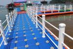 Inflatable plastic hdpe moular floating pontoon bridge for sale
