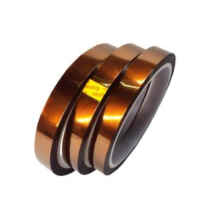Quality 500mm Width 33M Length Amber Color High Temperature Resistant Polyimide Tape wholesale