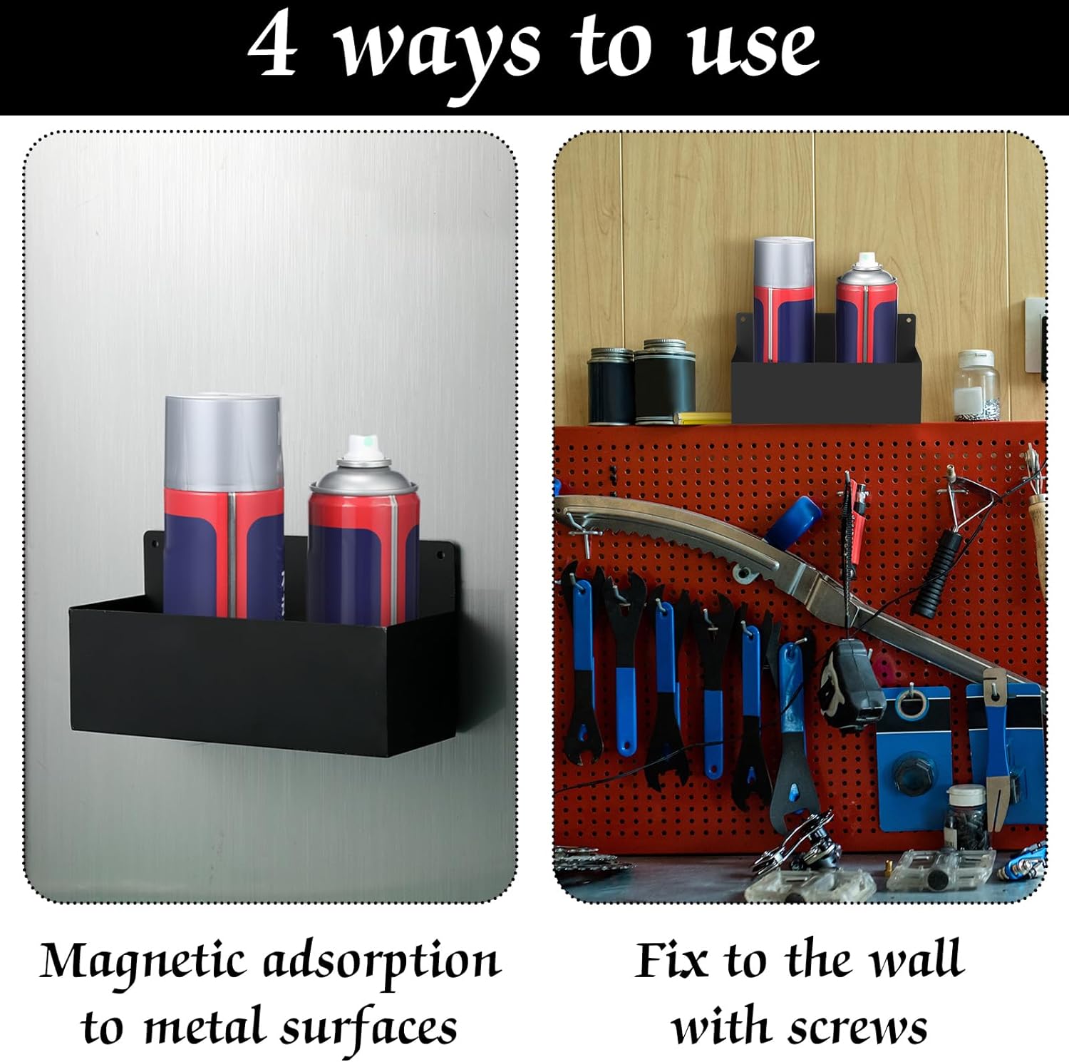 Organize Your Toolbox with this Magnetic Spray Can Holder Heavy Duty and Wall Mounted