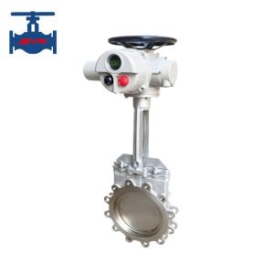 Quality Class150 WCB CF8 CF8M Motorised Knife Gate Valve Cast Steel Stainless Steel ANSI Standard wholesale