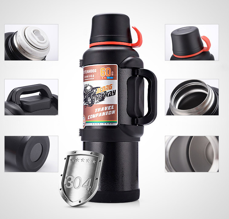 4 Liter 3 Litre Coffee Travel Pot Flask Big Tea Thermos Flask Steel Mega Vacuum Thermos