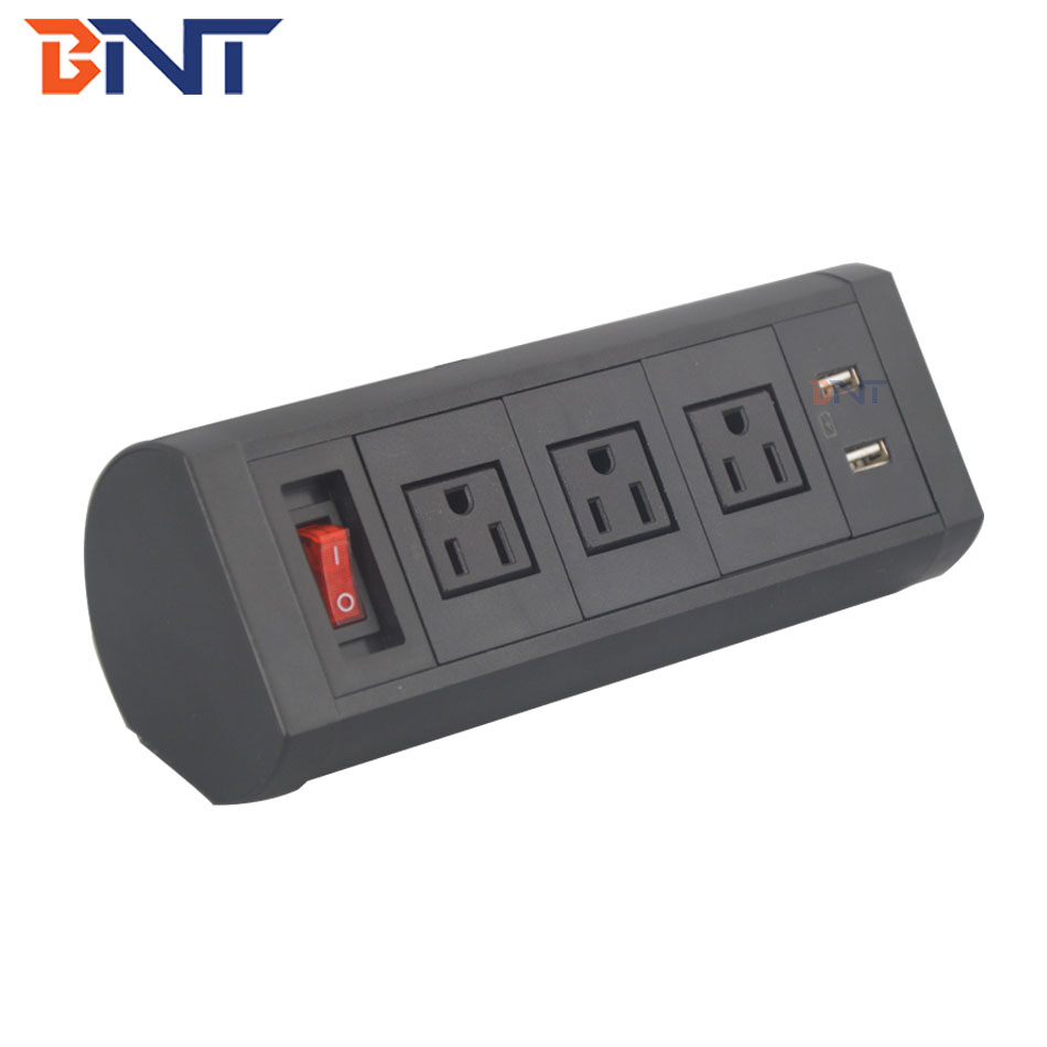 Intelligent office desktop clamp socket with custom made clamp