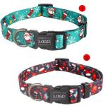 Dog Pet GiftsDog Polyester Christmas Custom Waterproof Pet Collar Adjustable