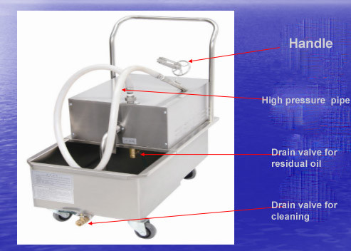 220V 50L Oil Filter Machine Shortening Filter For Restaurants