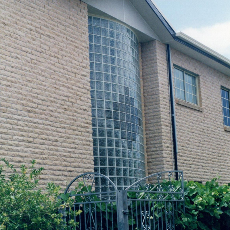 Building Transparent Mosaic Tile Decoration Partition Wall Solid Glass Brick Curtain Wall