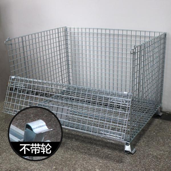 Hot Dipped Galvanized Industrial Collapsible Wire Container Products , Stackable