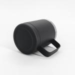Black / White Vacuum Insulated Tumbler , 10oz 304 Stainless Steel Wine Mug