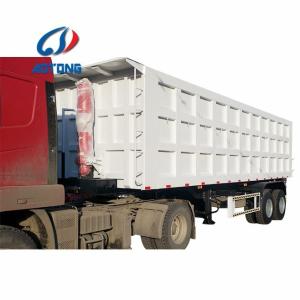 Quality 40 Tons 40 Cubic Meter Container Tipper Truck Semi Trailer Featuring 10 Leaf Spring wholesale