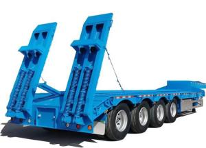Quality 4 Axle Low Loader 60-100 Tons Trailer Lowbed Semi Trailer with Jost E100 Landing Gear wholesale