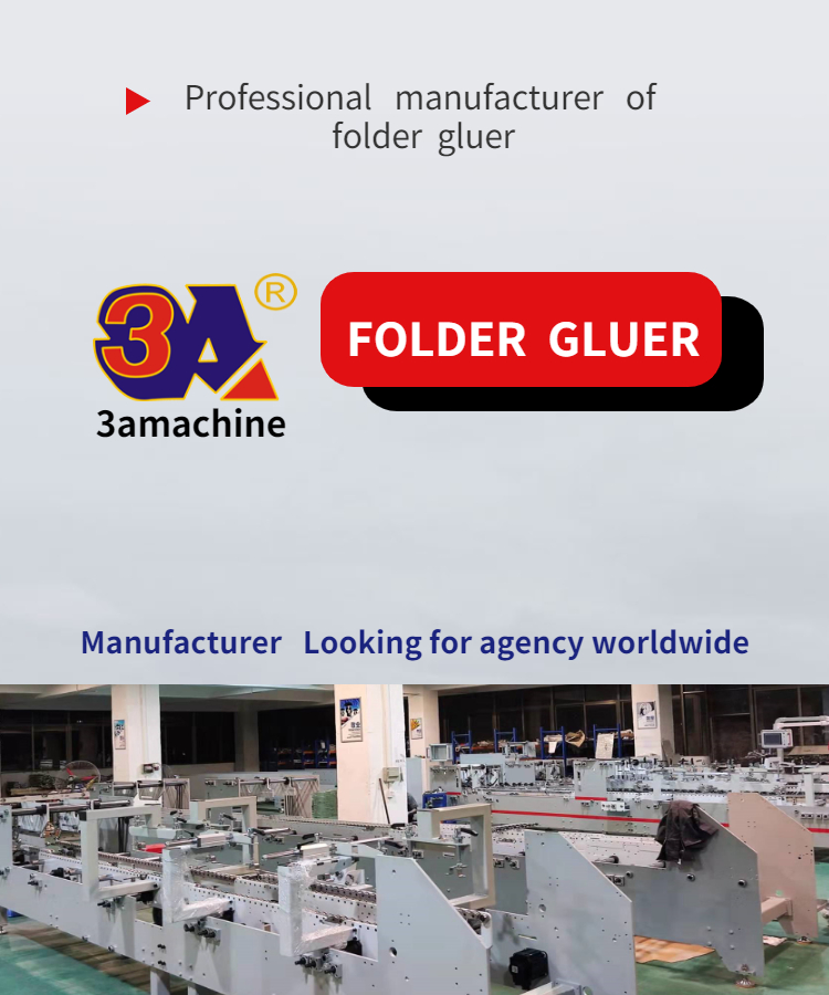 PLC Core Components 3a Pasting Machine corrugated box pasting machinfolder glu machine