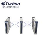Compact Design Office Security Gates , Stainless Steel Swing Gate Turnstile
