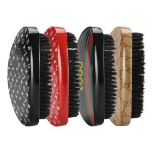 Quality Ergonomic Custom 360 Wave Brush Wooden Bristle Hair Brush For Men'S Hair Grooming wholesale
