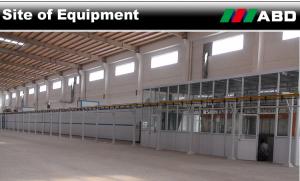 Quality CE Fast Color Change Booth Powder Coating Production Line With Powder Supplying Center wholesale